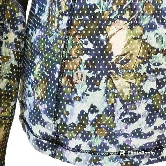 Lululemon Runbeam Half Zip Floral UPF Hoodie - Picture 7 of 12